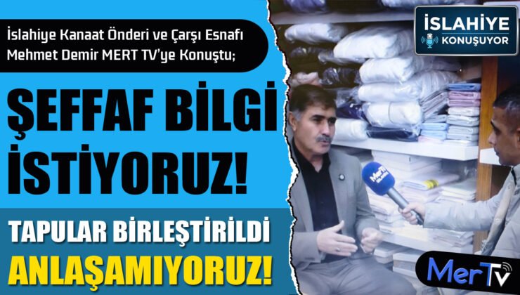 Esnaf Sitemde: ‘İslahiye Çarşı Müşterisi Antep’e Akıyor’