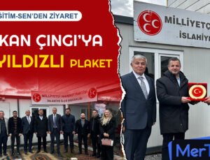 Türk Eğitim-Sen’den MHP İslahiye İlçe Teşkilatı’na Ziyaret