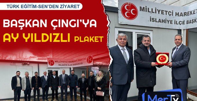 Türk Eğitim-Sen’den MHP İslahiye İlçe Teşkilatı’na Ziyaret