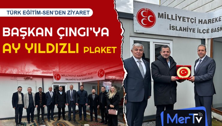 Türk Eğitim-Sen’den MHP İslahiye İlçe Teşkilatı’na Ziyaret