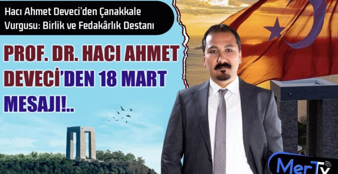 Prof. Dr. Deveci: “Çanakkale Ruhunu Yaşatmaya Devam Edeceğiz”