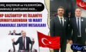 CHP Gaziantep ve İslahiye Kurmaylarından 18 Mart Mesajları