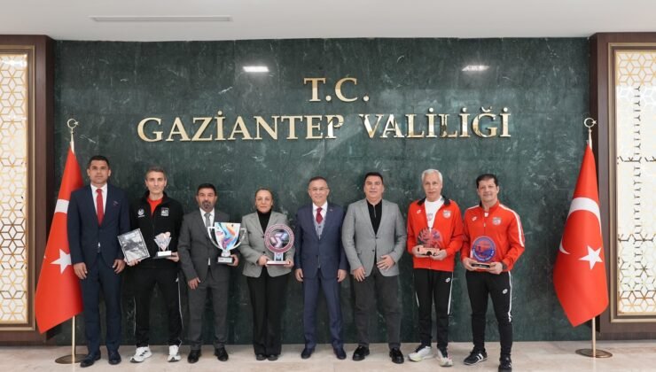 Vali Ceber G.Antepli Atletleri Ağırladı