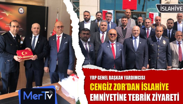İslahiye Emniyetine Ankara’dan Sürpriz Konuk: Cengiz Zor’dan Taşkır’a Plaket