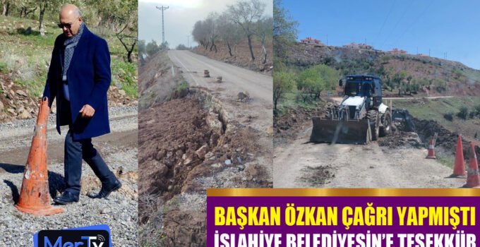 İslahiye Belediyesi’ne Teşekkür: Özkan’ın Çağrısı Karşılık Buldu