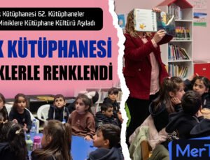 İslahiye Halk Kütüphanesi 62. Kütüphaneler Haftası’nda Minikleri Ağırladı
