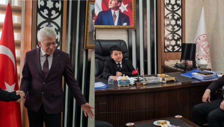 İslahiye İlçe Milli Eğitim Müdürü Mustafa Çetin’den Minik Çınar’a Görev Teslimi