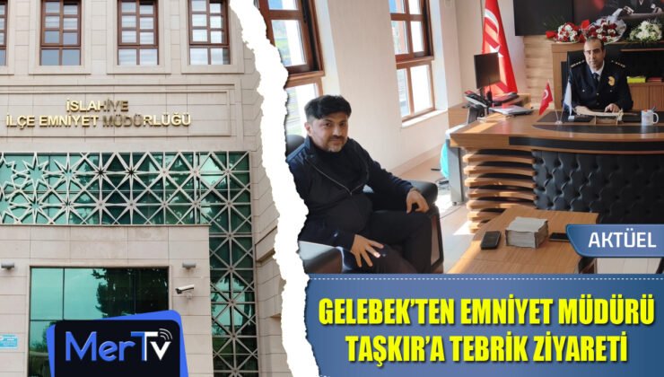 İş İnsanı Mustafa Gelebek, İlçe Emniyet Müdürü Mehmet Taşkır’ı Ziyaret Etti