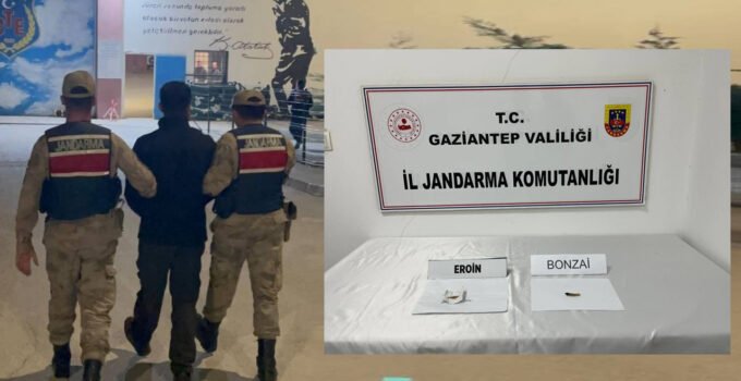 İslahiye’de Jandarmadan Uyuşturucu Operasyonu: 1 Tutuklama