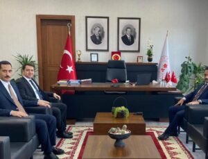 İslahiye Kaymakamı Mehmet Soylu’dan Mevkidaşına Nezaket Ziyareti