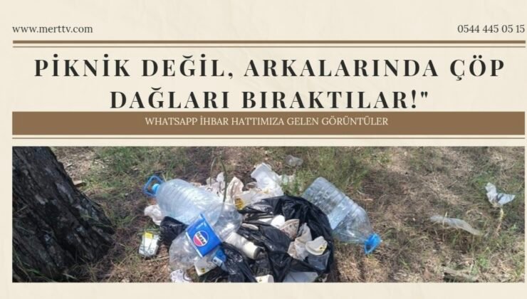 Piknik Değil, Arkalarında Çöp Dağları Bıraktılar