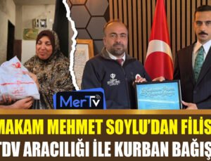 Kaymakam Soylu’dan Filistin’e TDV Aracılığıyla Kurban Bağışı