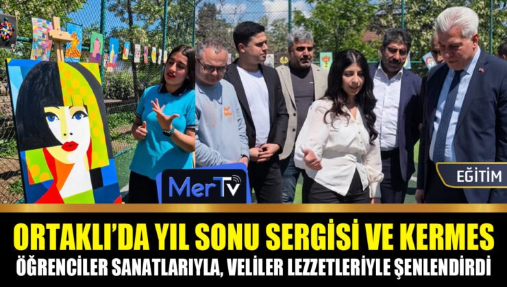 Ortaklı’da Öğrencilerden Yıl Sonu Sergisi Velilerden Kermes