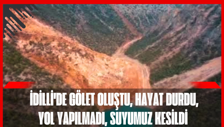 DEPREM GÖLETİ İKİ KÖYÜ SUSUZ BIRAKTI