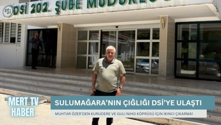 Sulumağara’nın Çığlığı DSİ’ye Ulaştı: