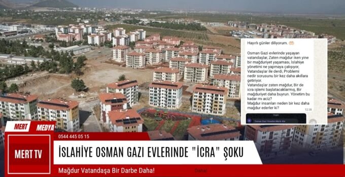 Osman Gazi Evlerinde İcra Şoku: Mağdur Vatandaşa Bir Darbe Daha!