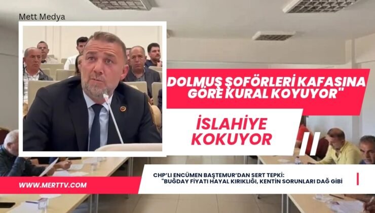 CHP’li Encümen Baştemur’dan Sert Tepki
