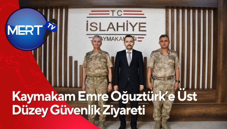 Kaymakam Emre Oğuztürk’e Üst Düzey Güvenlik Ziyareti