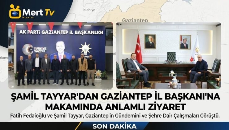 AK Parti Gaziantep İl Başkanlığına Anlamlı Ziyaret