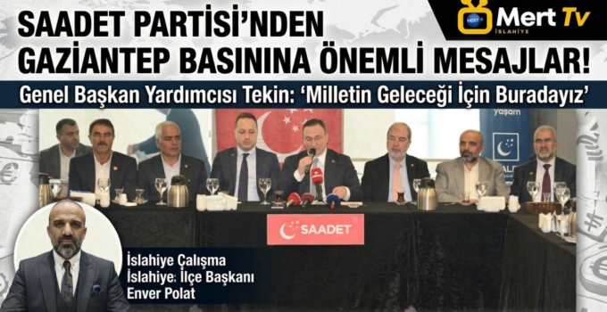 İslahiye İlçe Başkanı Enver Polat, Gaziantep Basın Buluşmasında Sunum Yaptı